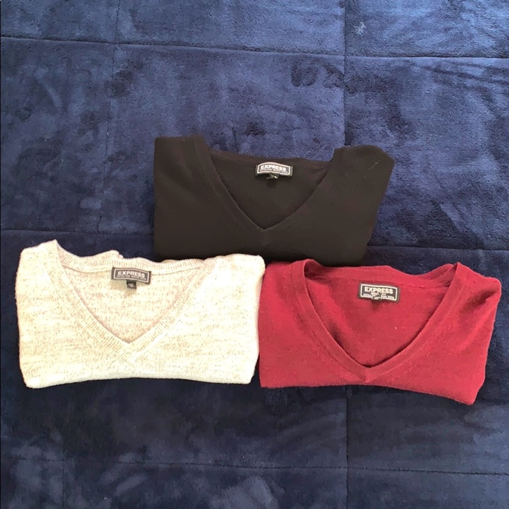 Three Men’s Express Sweaters